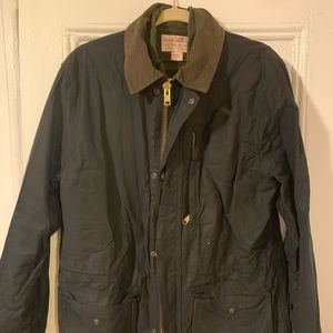 Men’s Black Filson waxed cloth jacket with liner